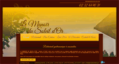 Desktop Screenshot of manoirdusoleildor.com